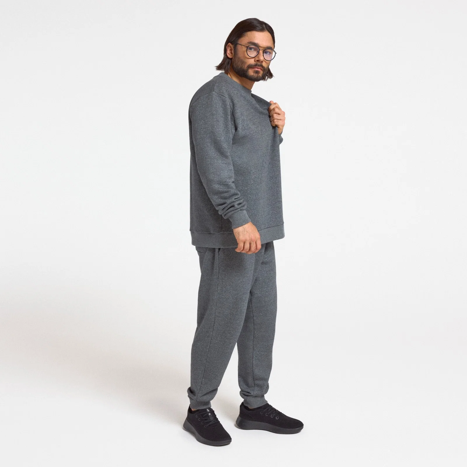 Men's Merino Blend Sweatpant - Natural Grey Heather - Image 4