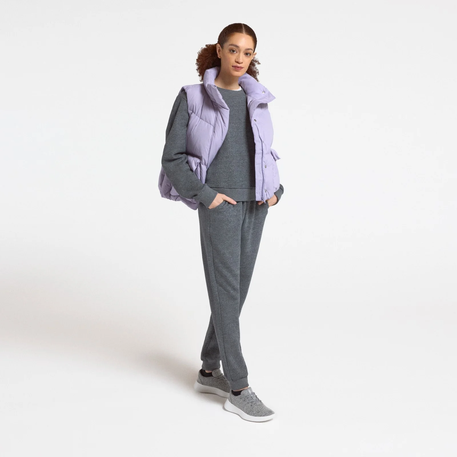 Women's Merino Blend Sweatpant - Natural Grey Heather - Image 4