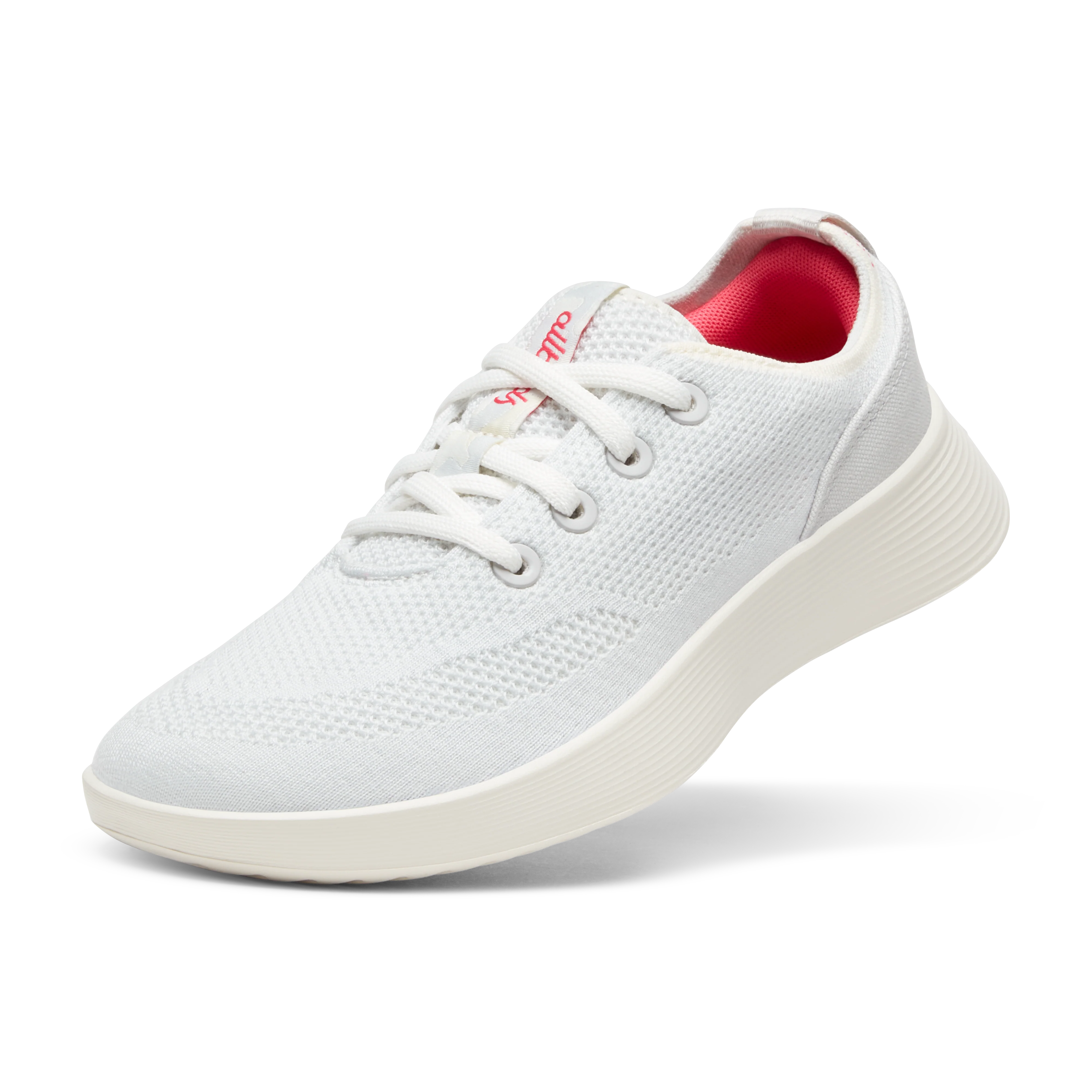 Women's Tree Runner Go - Blizzard/Vivid Red (Natural White Sole)