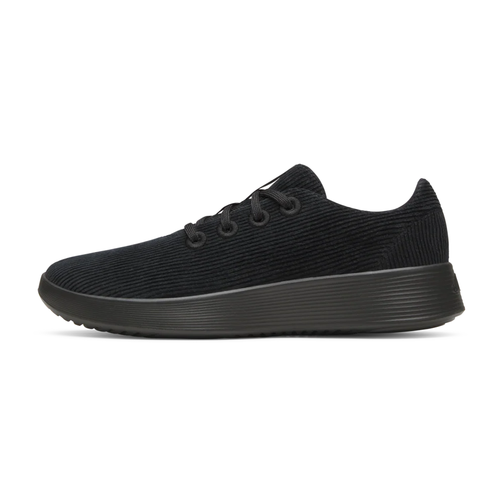 Women's Runner Go - Corduroy - Natural Black (Dark Grey Sole)