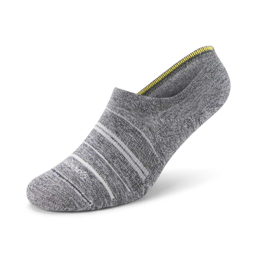 Anytime No Show Sock - Natural Grey Heather/Light Grey