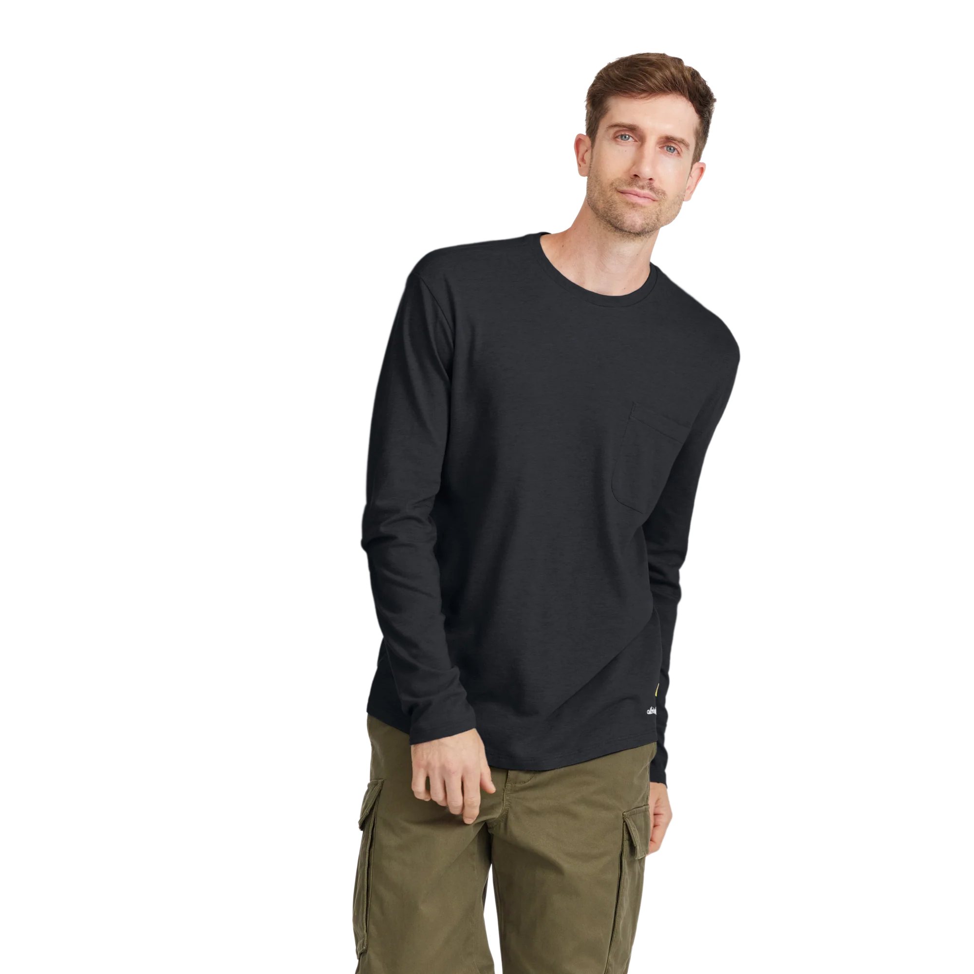 Men's Soft Merino Long Sleeve Tee - True Black - New Edition