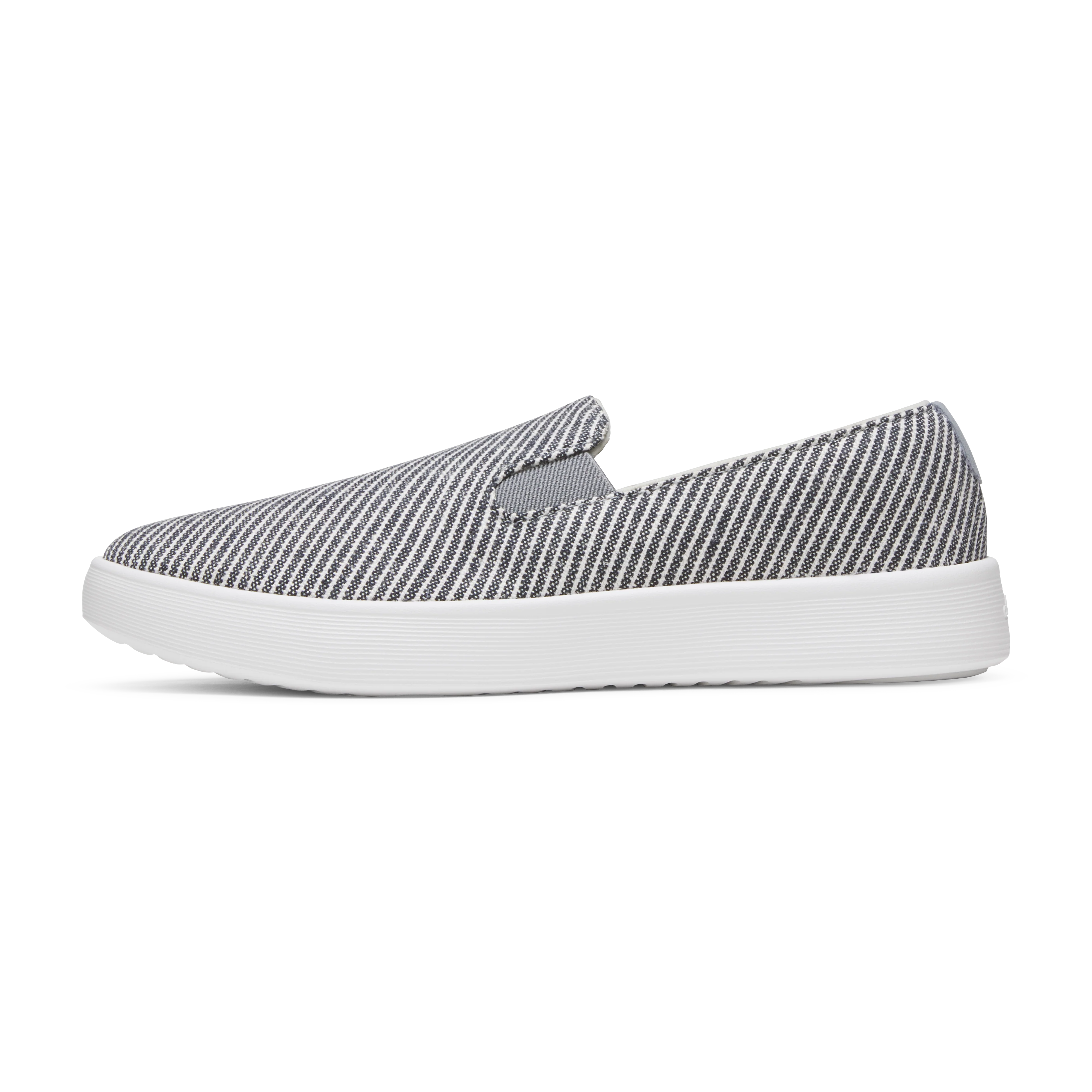 Women's Canvas Cruiser Slip On - Deep Navy Stripes (Blizzard Sole)