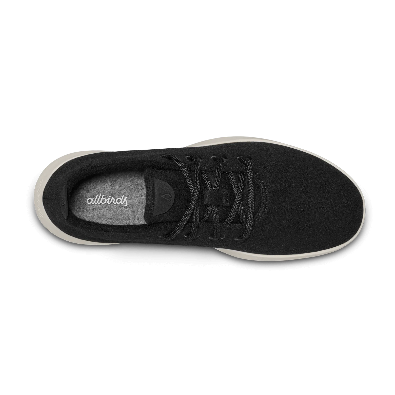 Men's Wool Runner - True Black (Cream Sole) - Image 3